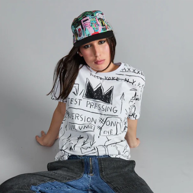 Basquiat "In Italian" All-Over Print 5-Panel Cap