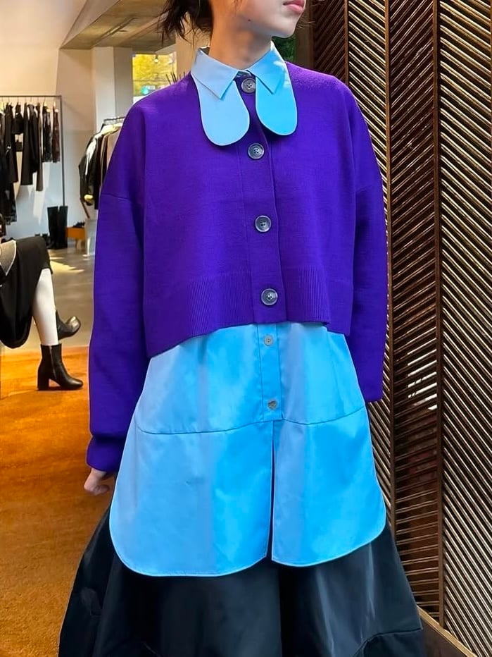 エンフォルド　ASYMMETRY-COLLAR JUMPER-SKIRT36 エンフォルドASYMMETRY-COLLAR JUMPER-SKIRT36