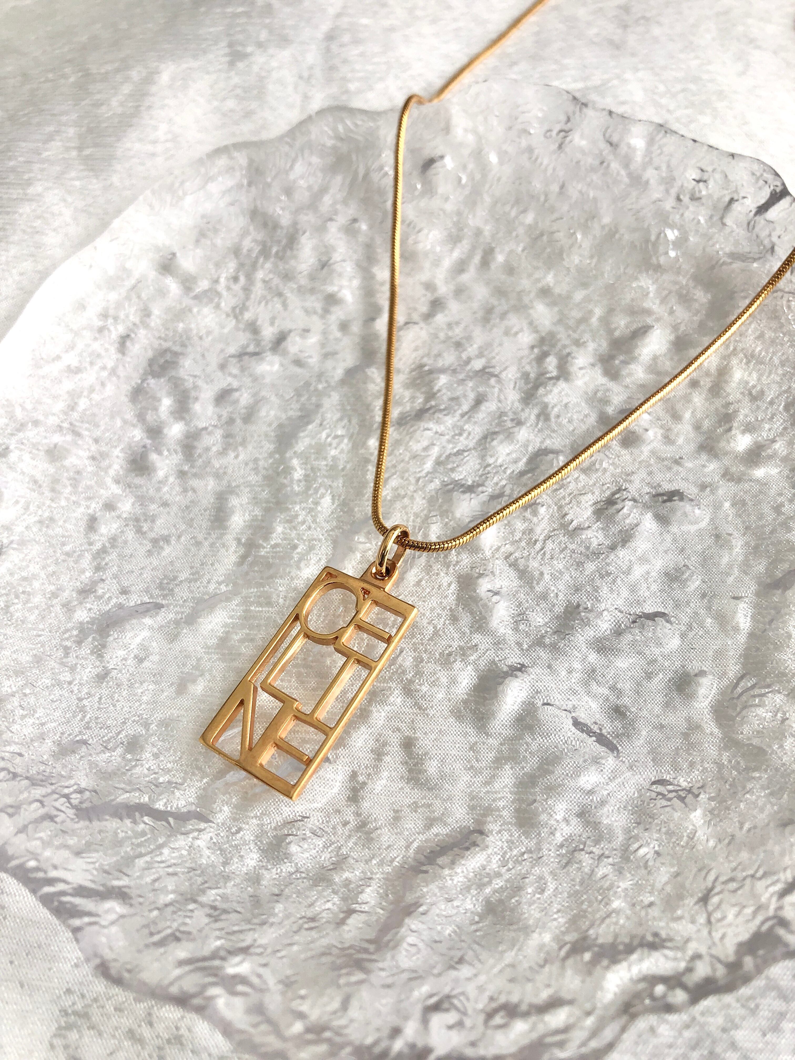 CELINE セリーヌ ネックレス ゴールド ロゴ vintage ヴィンテージ オールド ajp8cr