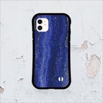 iPhoneケース ラピスラズリ 12月誕生石｜天然石柄スクエア型 GEM110