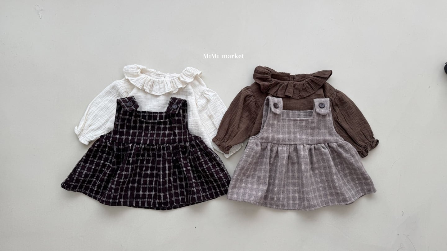 【即納】クッキーチェックワンピース / mimimarket