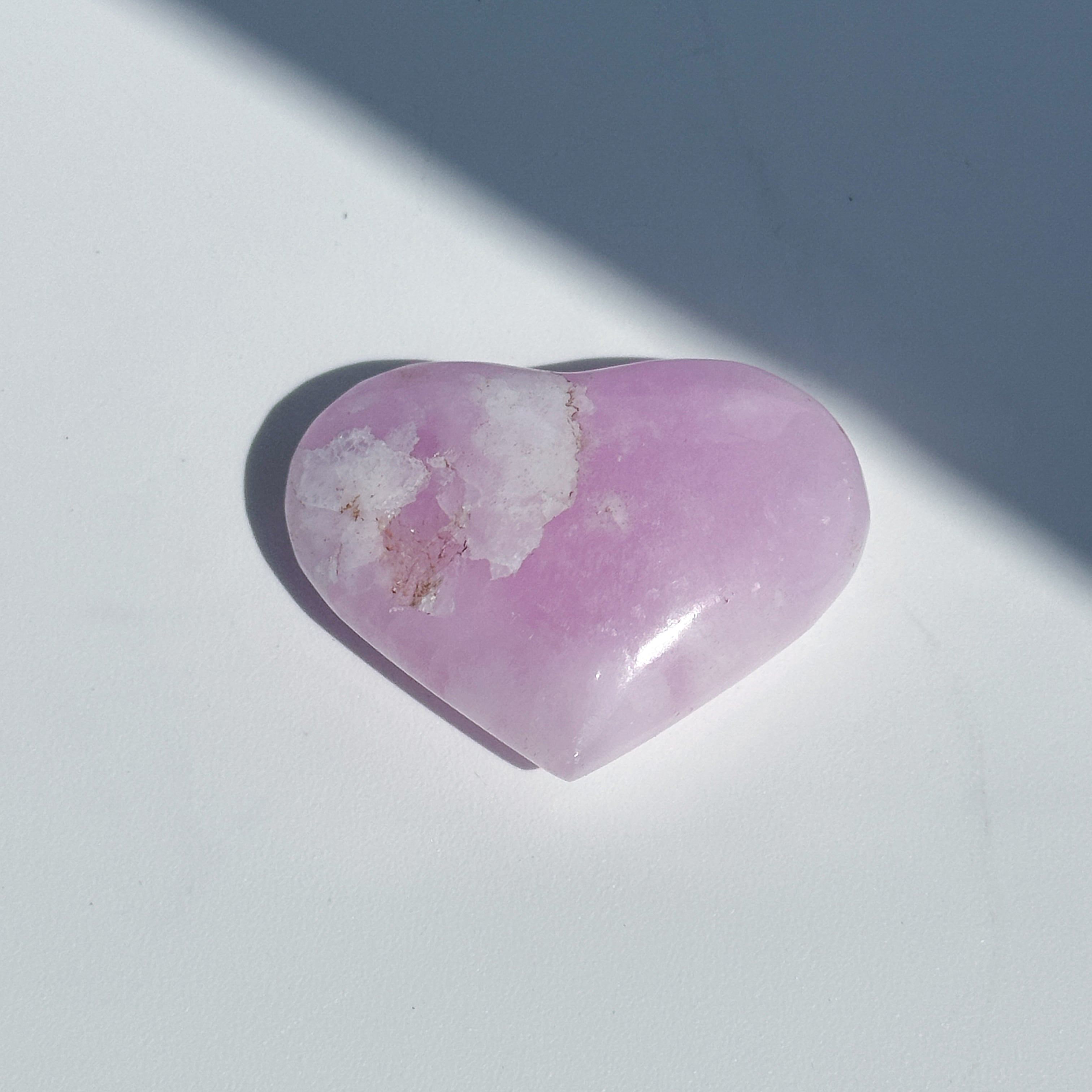 ピンクアラゴナイト ハート52◇Pink Aragonite◇天然石・鉱物