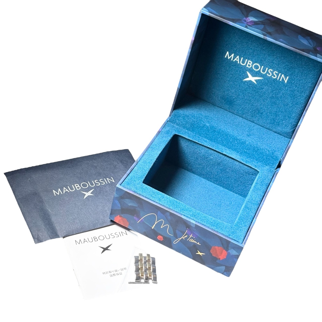 MAUBOUSSIN combicolor case shell dial quartz watch