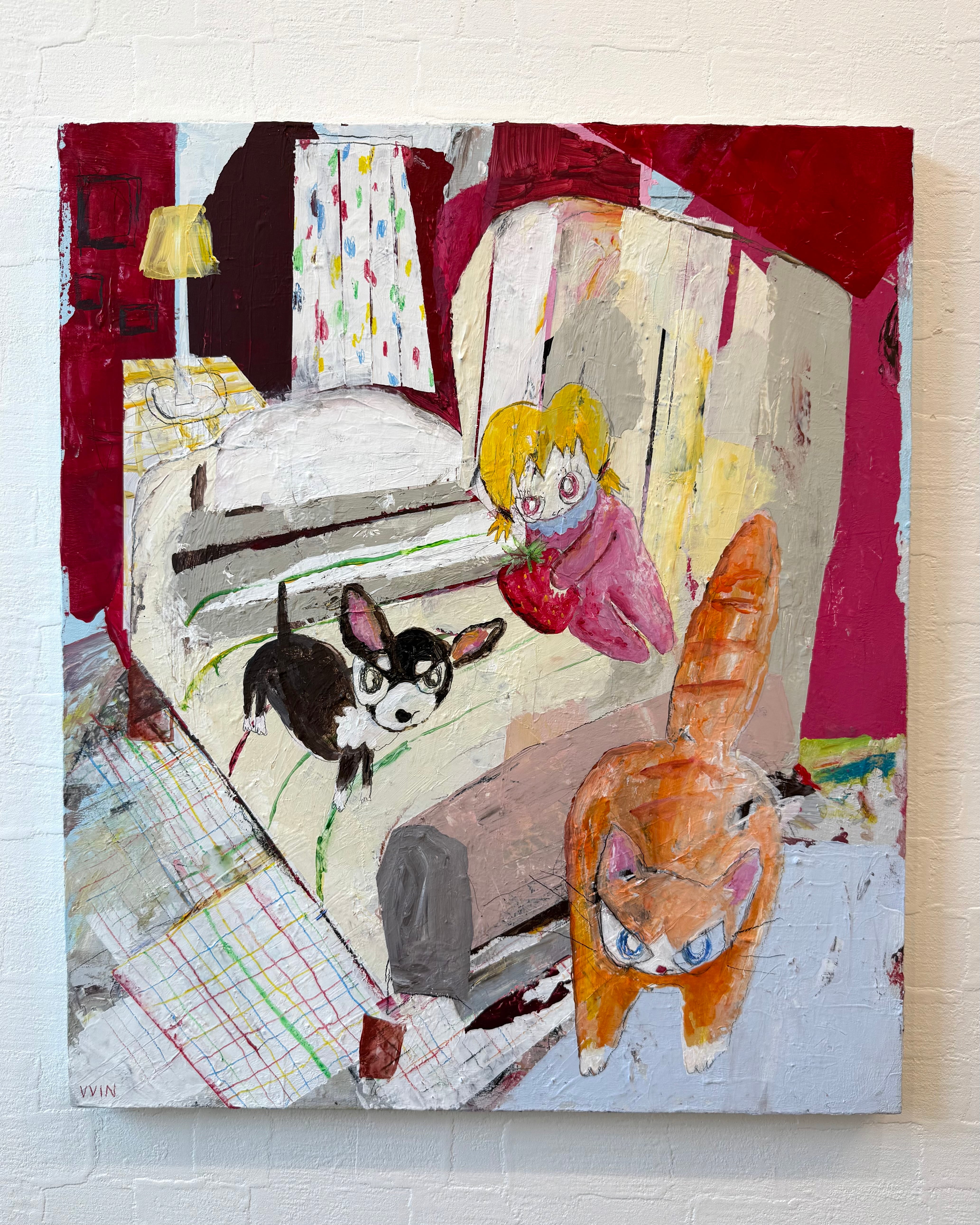 白根ゆたんぽ個展「抽象・具象・その他美女など」額装作品 55 Yutanpo