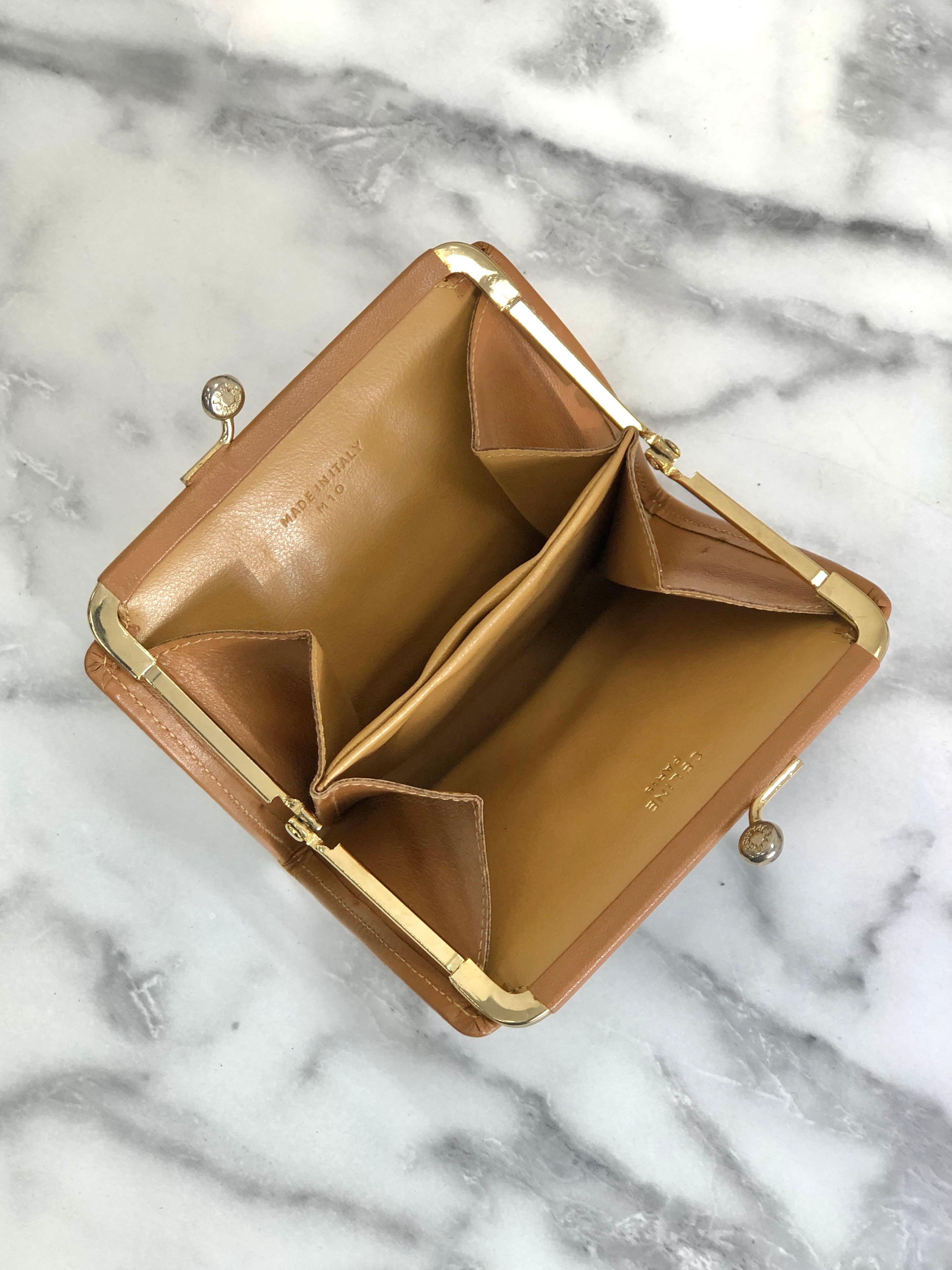 CELINE セリーヌ マカダム ブラゾン型押し PVC レザー コイン CELINE セリーヌ マカダム ブラゾン型押し PVC レザー コイン