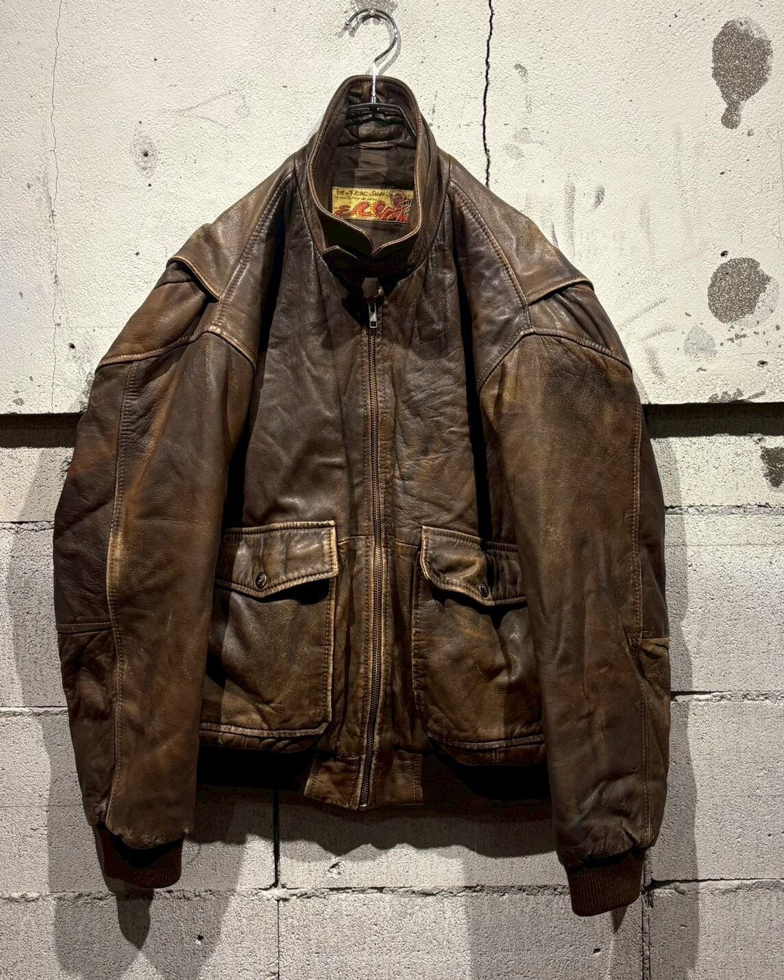 Caka otto】80's Euro Vintage Good Aging Leather Jacket | Caka(カカ