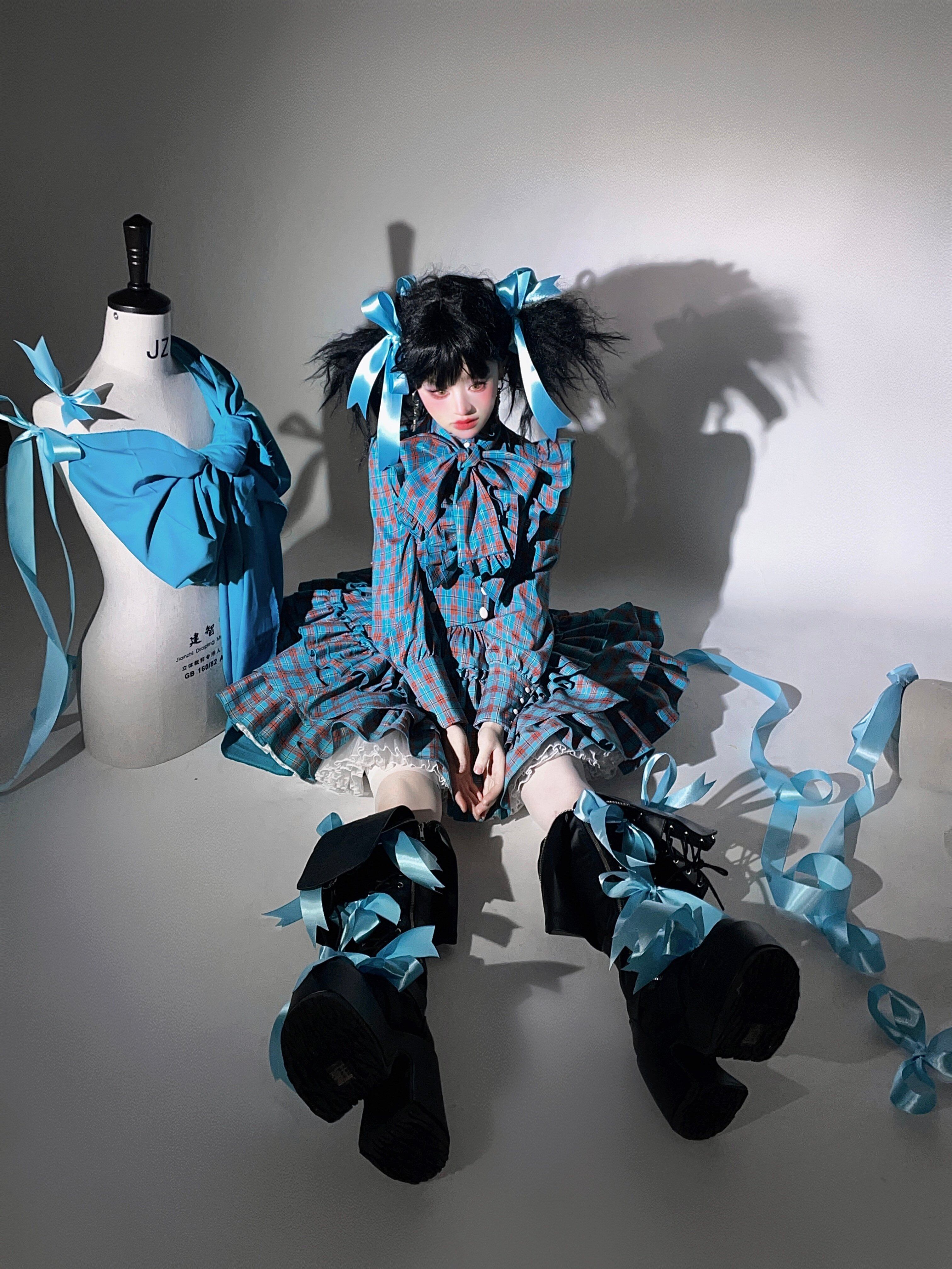 入荷済み「CATCOCOON・A DOLL'S HOUSE」チェック柄 ブラウス