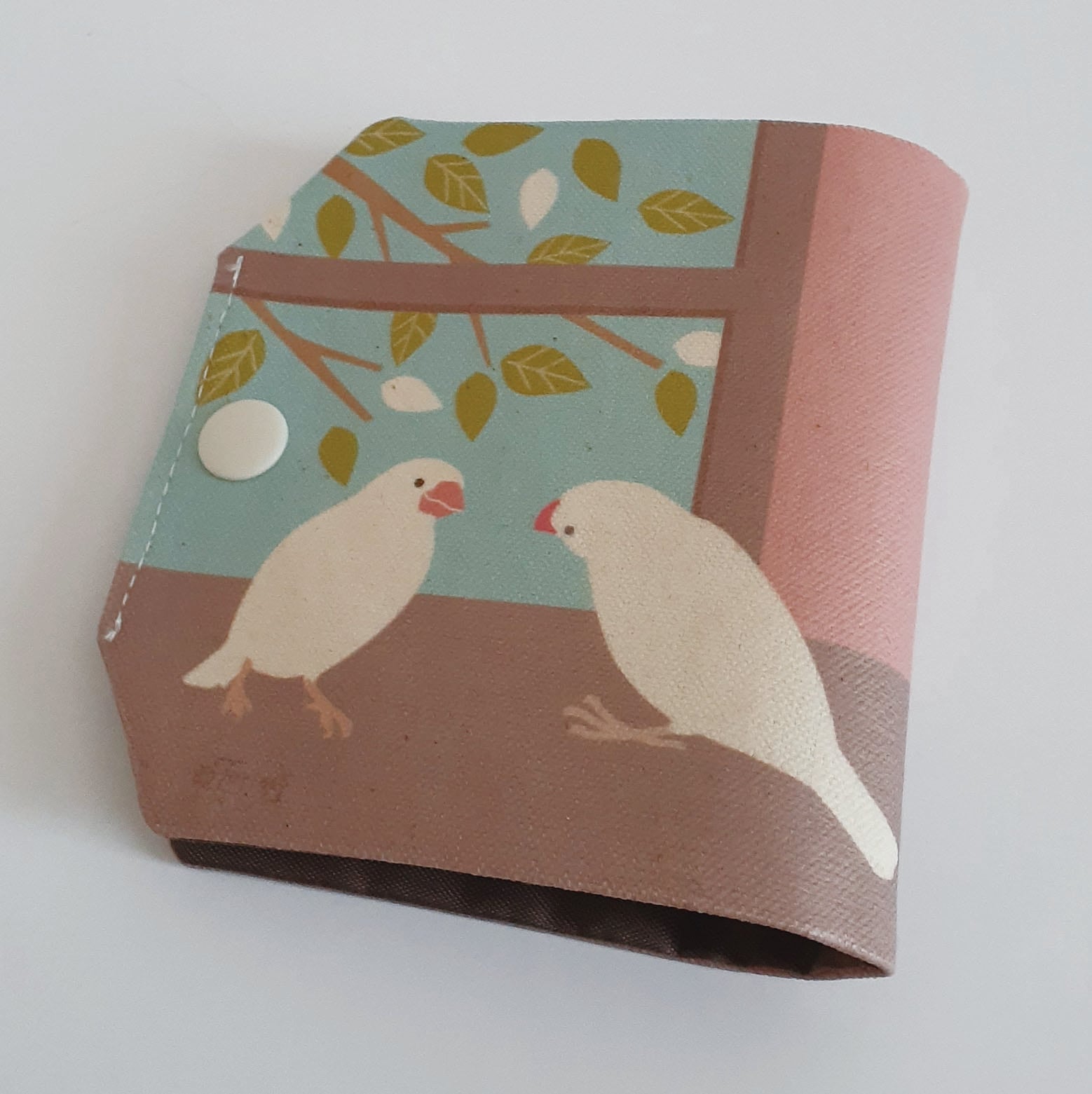 TORINOS 　仮置きマスクケース　文鳥　撥水加工　ハンドメイド　つばめ　インコ　オウム　鳥