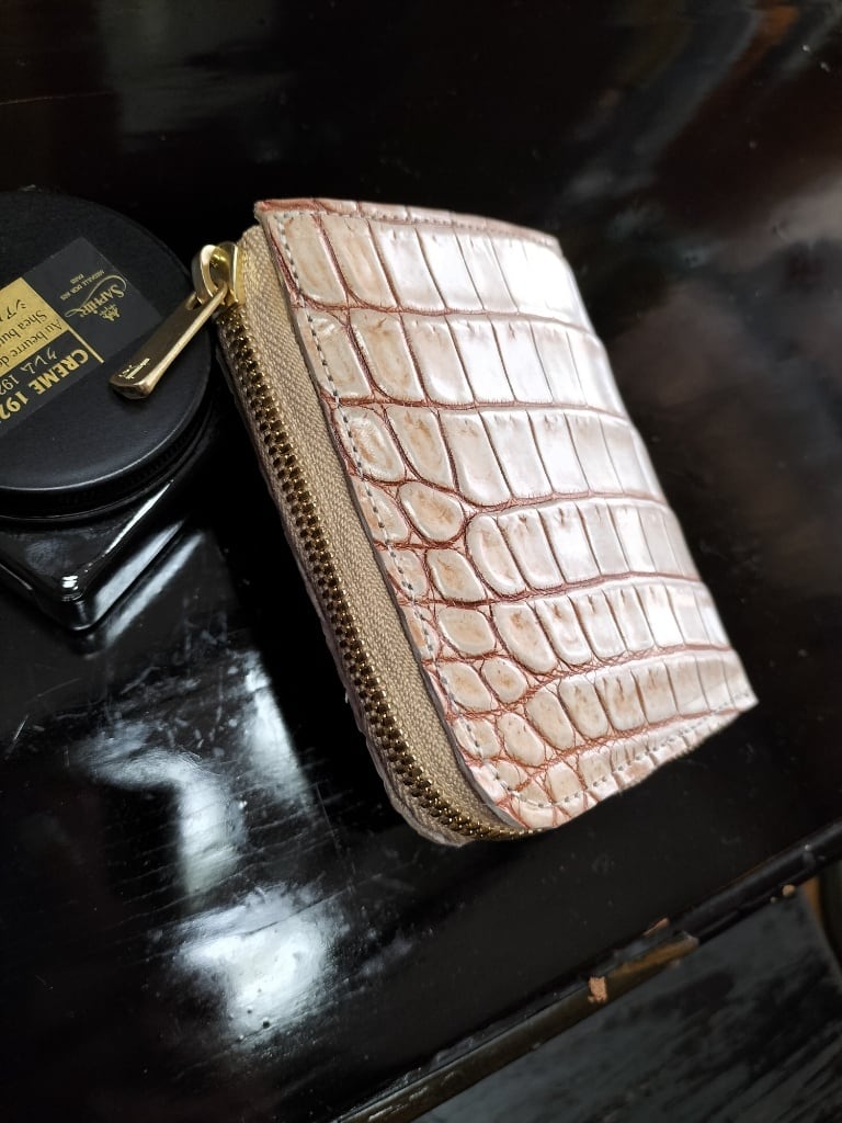 カキシブ・シラホネ・クロコダイルL字ファスナーウオレットA | FREAK