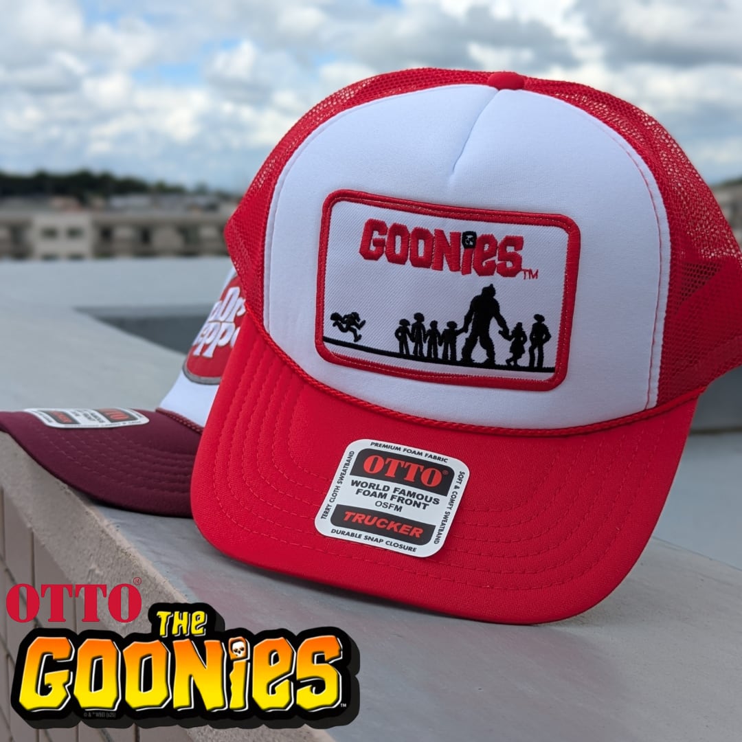 【 OTTO CAP オットーキャップ 】 『 The Goonies グーニーズ 』 トラッカーキャップ/ メッシュキャップ / RED 〚アメリカン雑貨 アメトイ〛