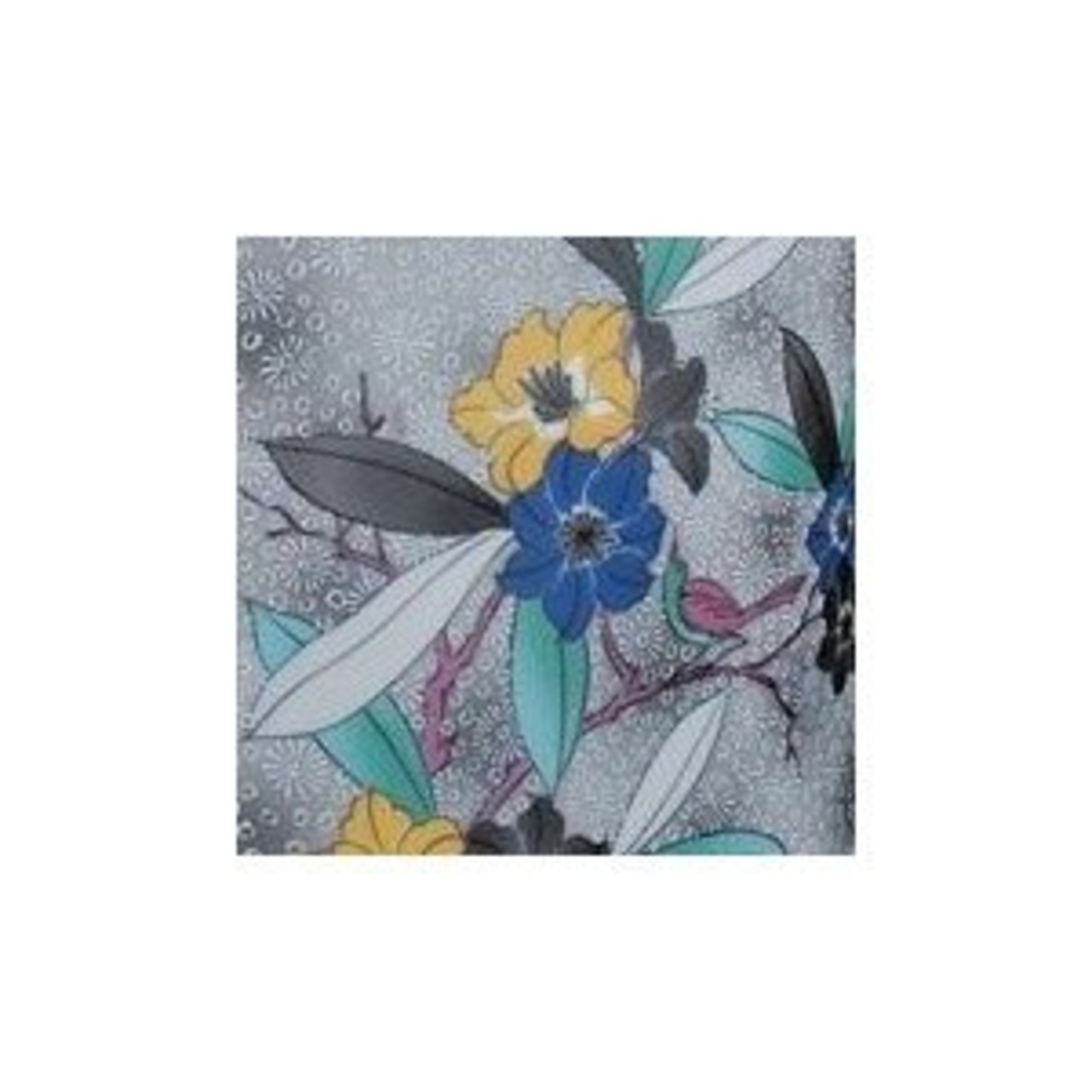 骨壺7寸 九谷風墨絵 骨壺 ネジ蓋 モダン仏具 自宅墓 手元供養 おしゃれ骨壺 室内骨壺