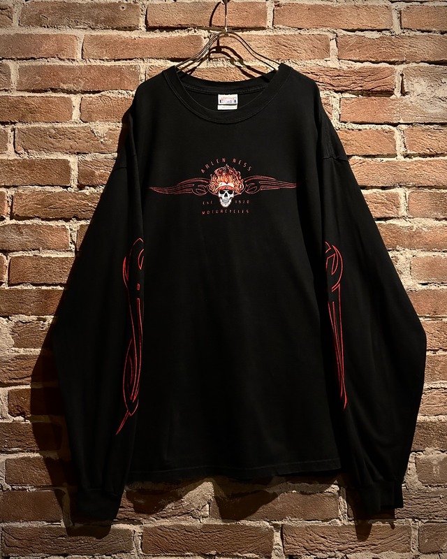 【Caka act3】90’s “ARLEN NESS” Skull Graphic Vintage L/S T-Shirt