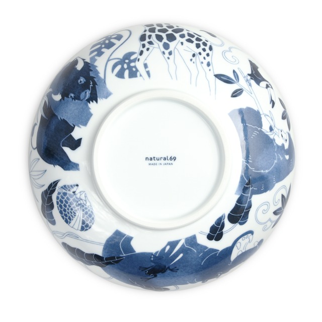 【natural69】【波佐見焼】【古波佐見】【盛皿】【約23.5cm】 波佐見焼 食器 大鉢  ボウル パスタカレー 北欧 かわいい