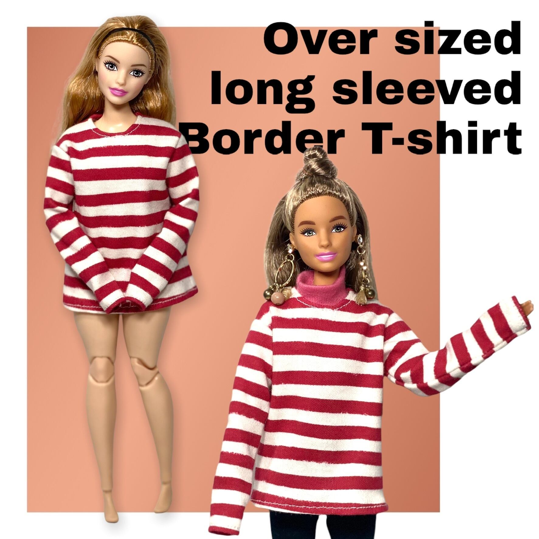詳細確認用 Barbie  バービー ボーダー カットソー Tシャツ 1 150女の子150サイズはこちら