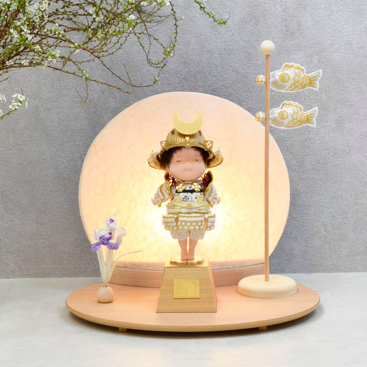 鎧着大将飾り【YAYA・MUKU】壹三|おしゃれ|モダン|スタイリッシ|今どき|かっこいい|かわいい|五月人形