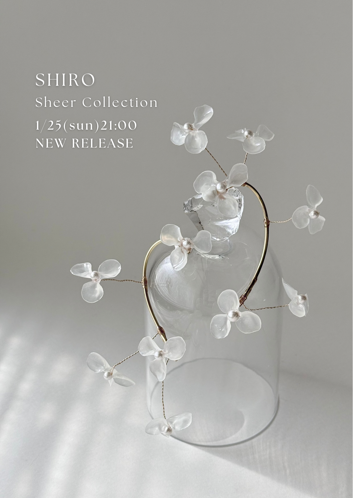 sheer】Baby's bless earcuff | Shiro