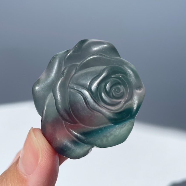 グリーンフローライト ローズ02◇Green Fluorite Rose ◇天然石・鉱物・パワーストーン