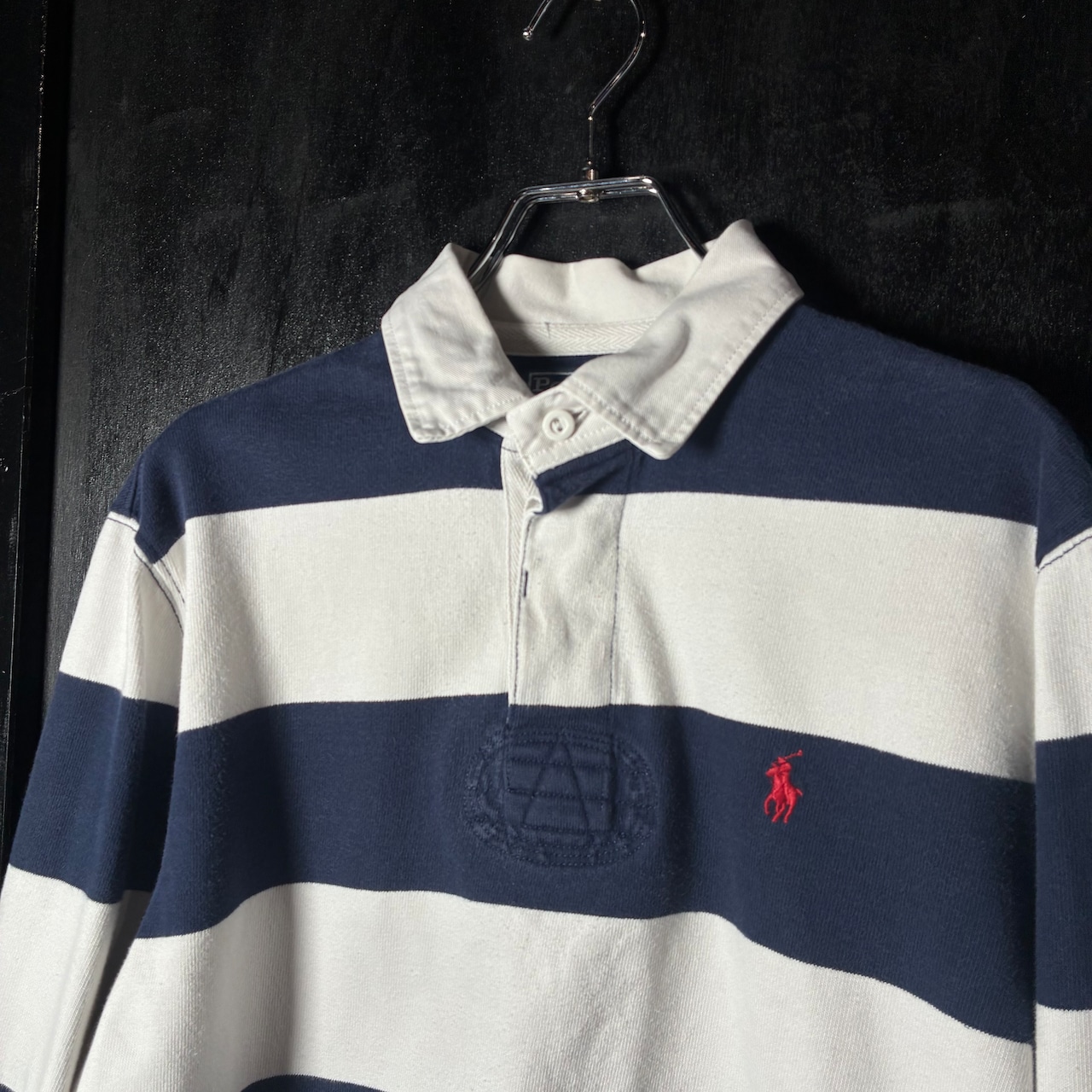 90s POLO RALPH LAUREN ラガーシャツ マリンボーダー ラルフローレン