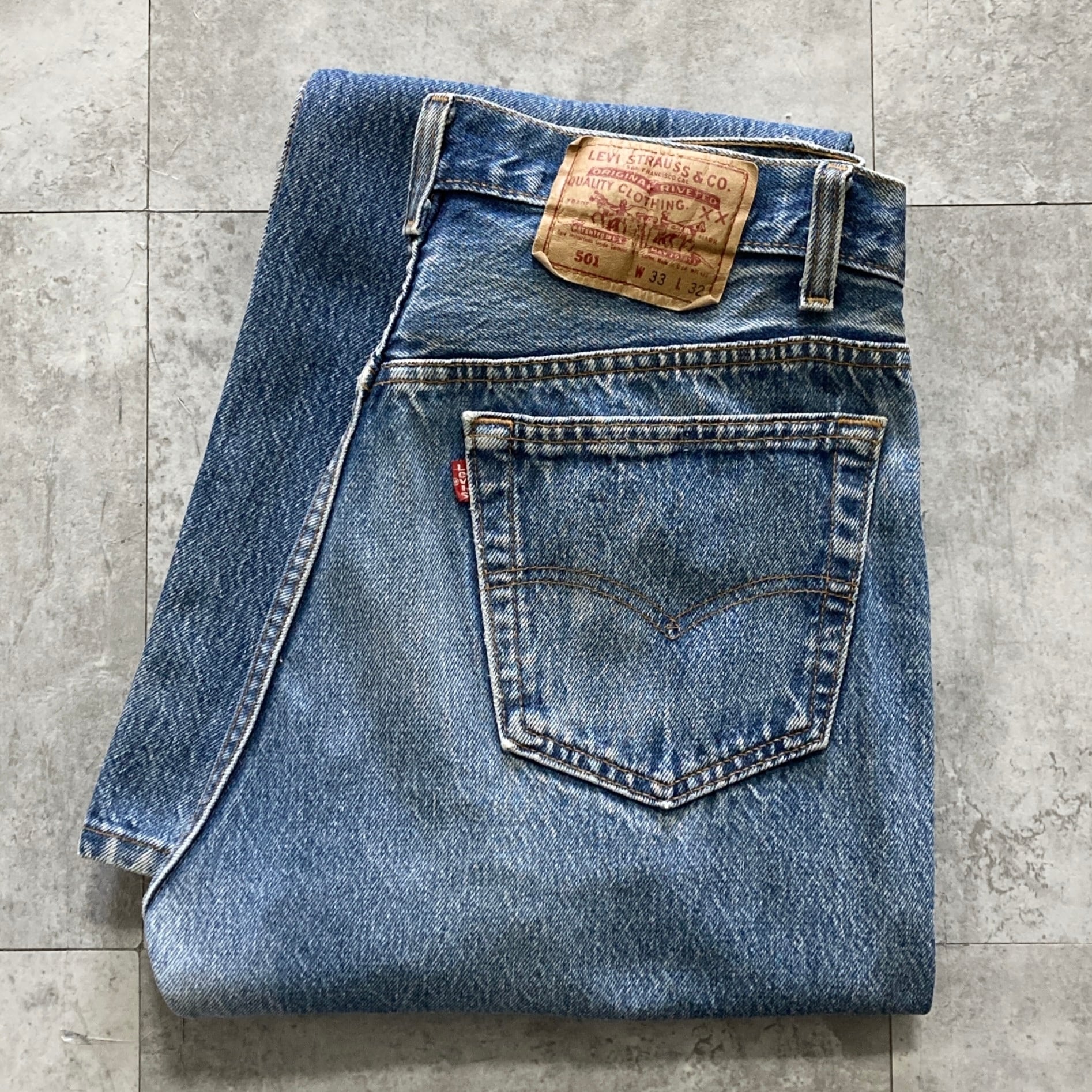 W33 L32】90's US.Levis 501 リーバイス アルバカーキ工場(501) ボタン