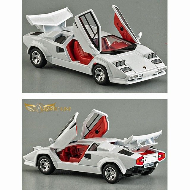 ランボルギーニ カウンタック LP500S 1/32 ミニカー 全4色 ライト点灯 エンジンサウンド 合金モデル 模型 ジオラマ