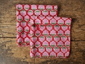 156ri049 Block Print Handkerchief b89