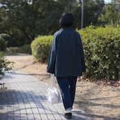 帆布のボストンバッグS 生成り
