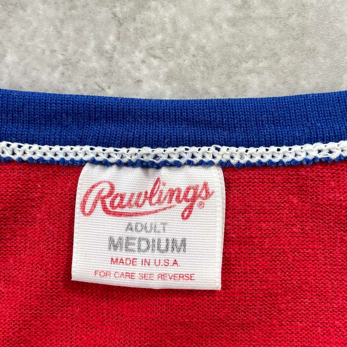 70年-80年代 USA製 Rawlings ローリングス リンガーTシャツ メンズM