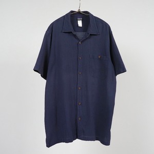 Patagonia Oganic Cotton A/C Shirt XL パタゴニア オーガニックコットン 半袖シャツ ネイビー