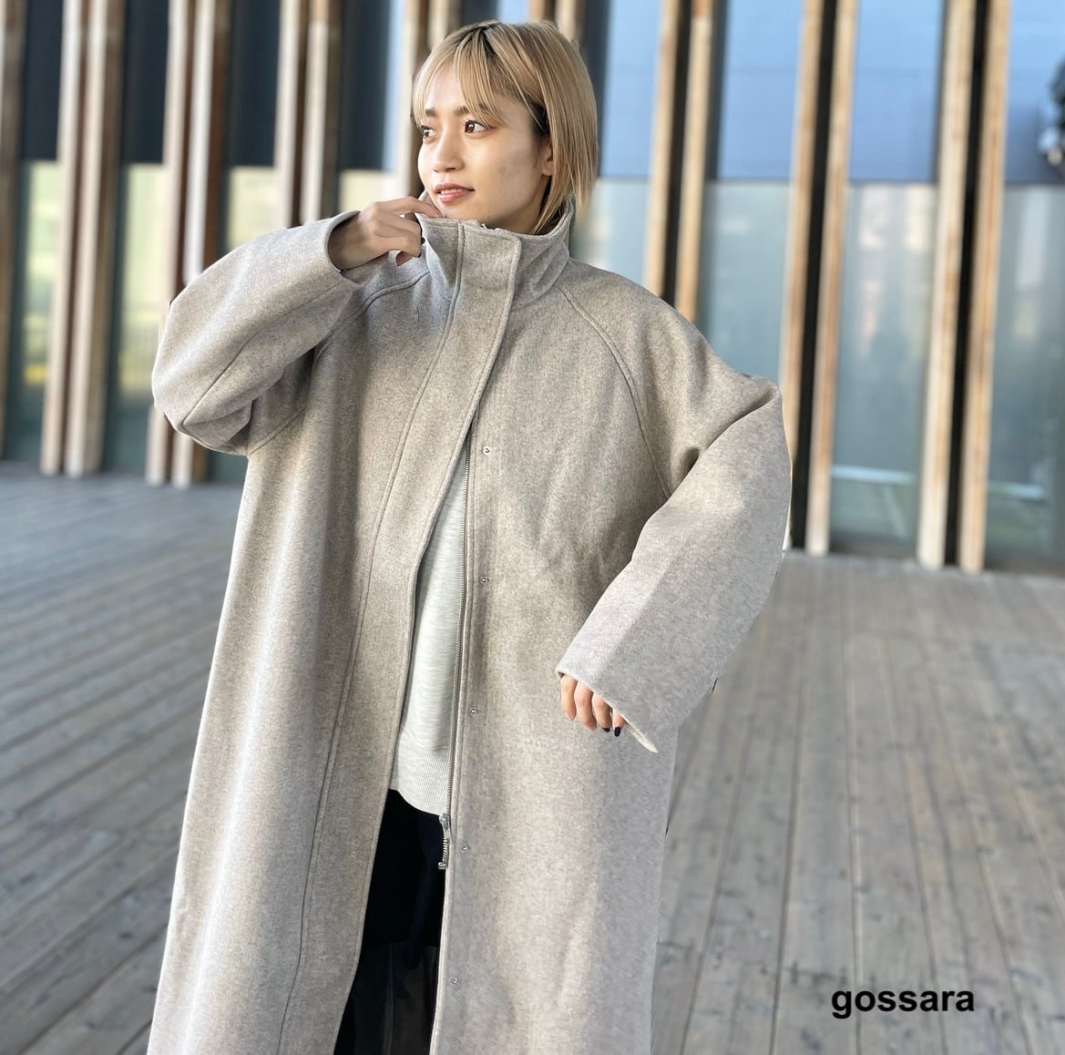 アーツアンドサイエンス グレー コート アーツアンドサイエンスグレーのロングコート