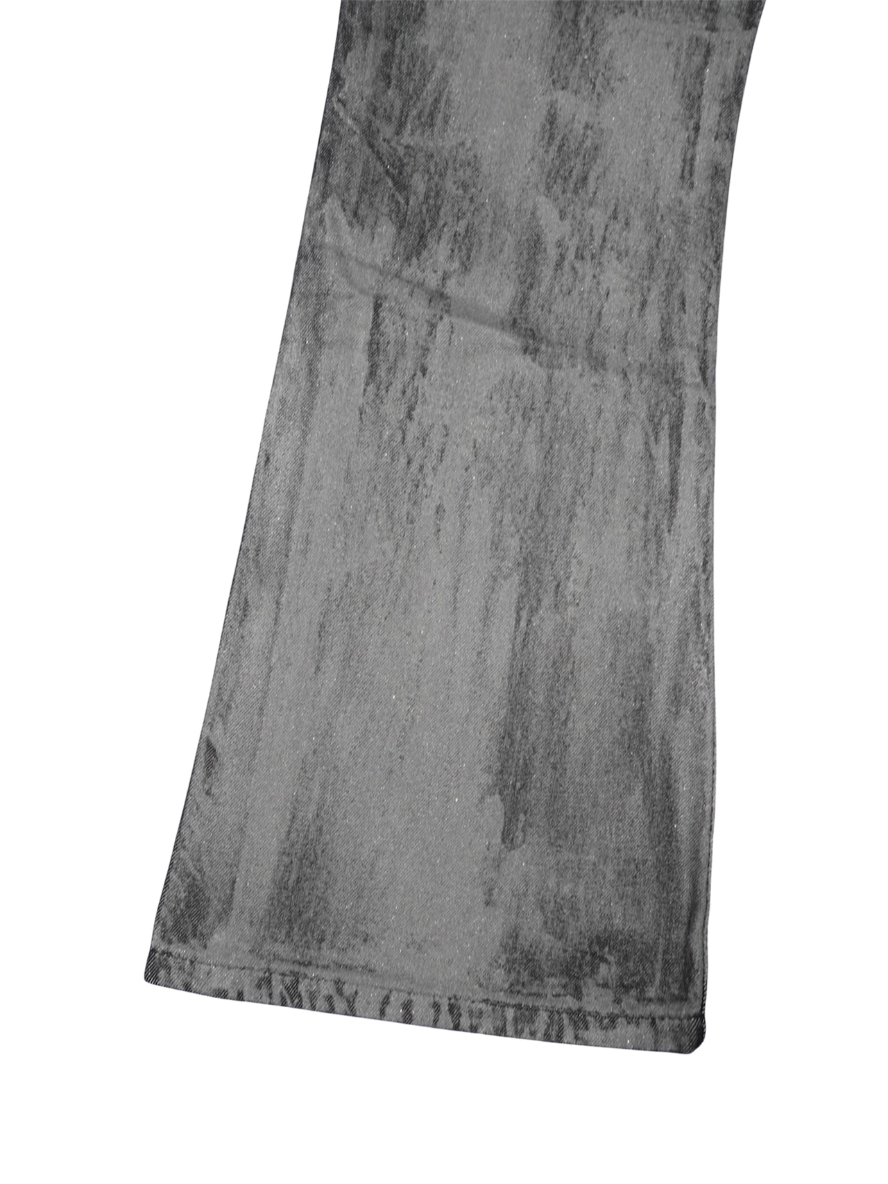 【PLANET STUDIO】Silver Coating Flare Denim Pants