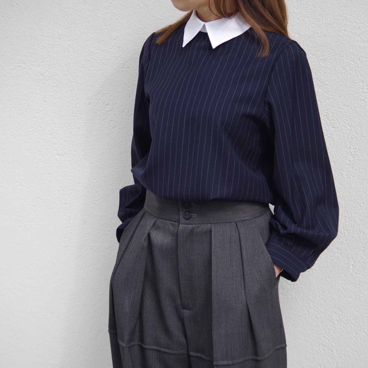 SINME  クレリュックプルオーバー　ストライプ