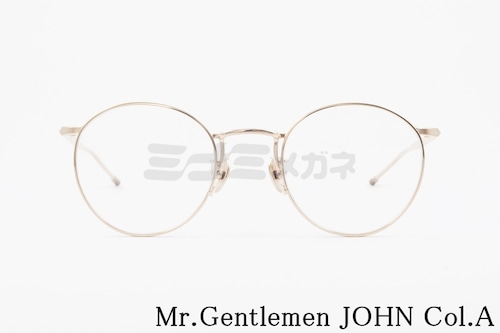 【平野紫耀さん着用】Mr.Gentleman メガネ JOHN COL.A ボストン クラシカル ミスタージェントルマン 正規品