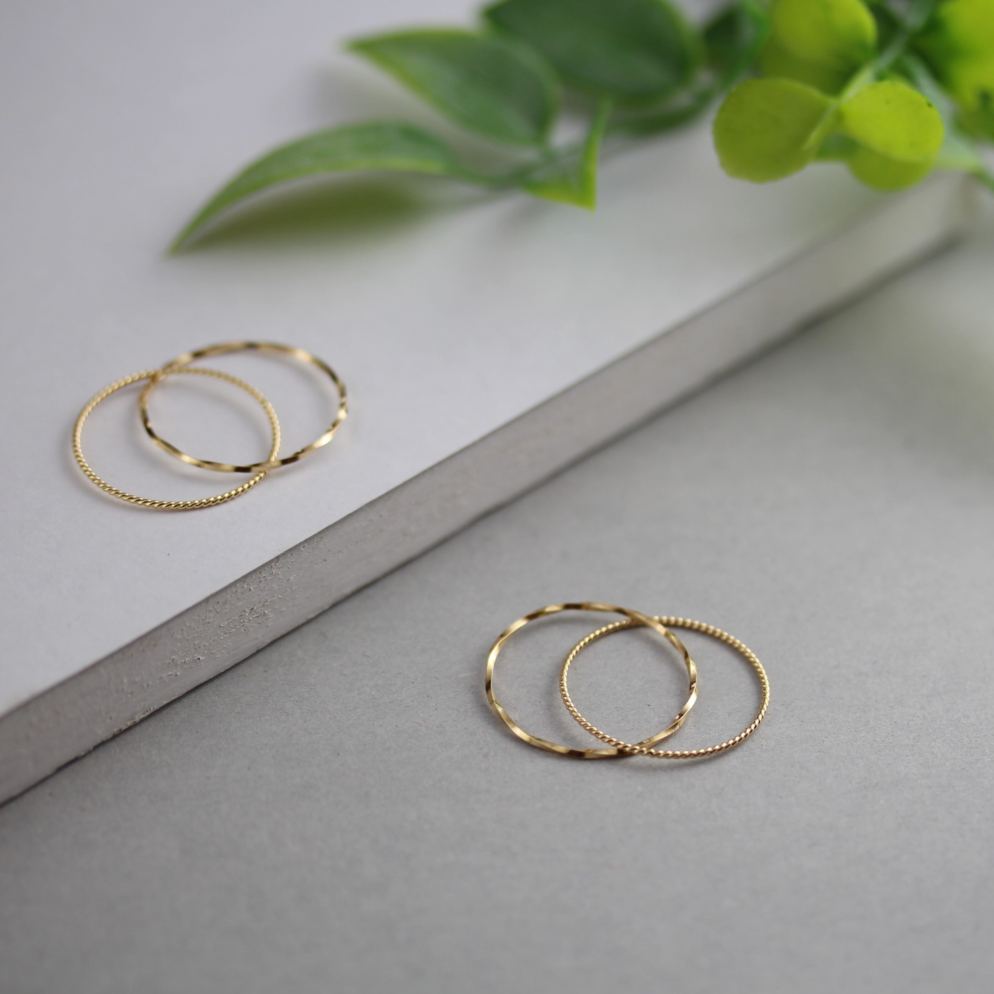 5号・7号〉K18 エターナルリング つけっぱなし No.11 #5～7 | スキン