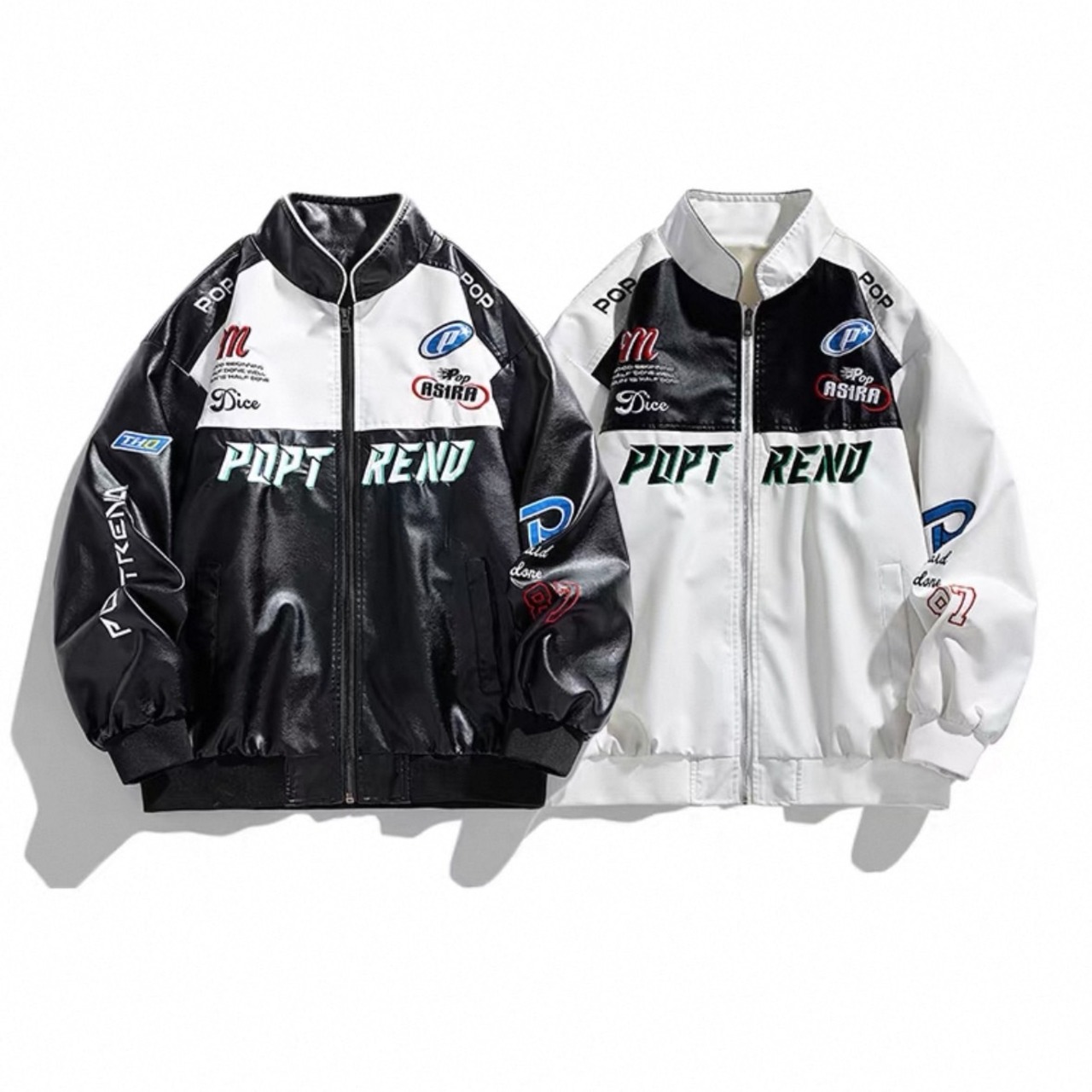 Racing logo zip-up jacket 1088 - 3
