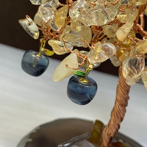 限定品・りんごがなる天然石ツリー・シトリン