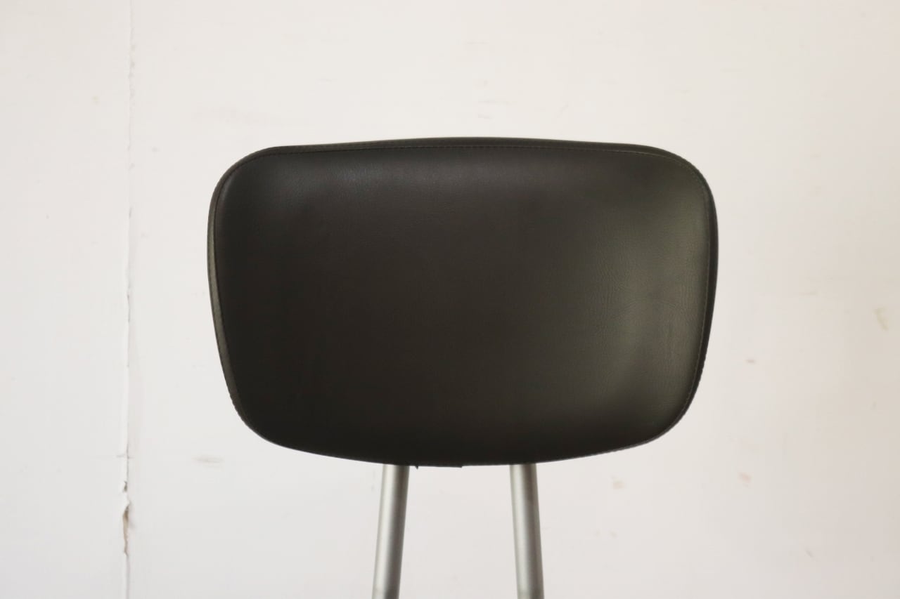 レトロ キャスターチェア 回転椅子 昇降 リクライニング 学校 合皮