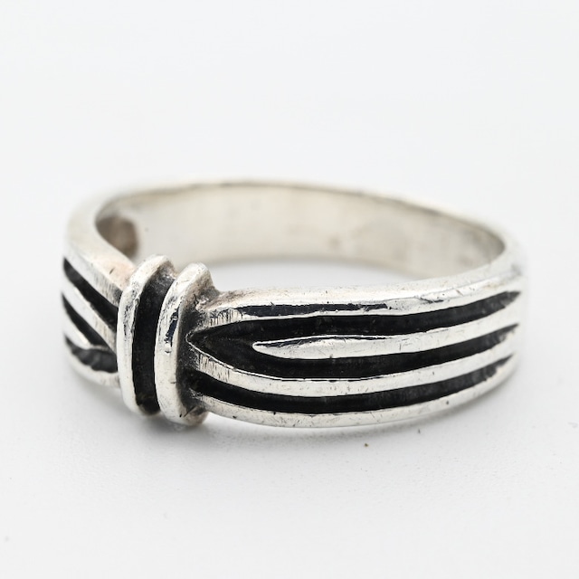 Ribbed Bow Design Ring #15.0 / Mexico