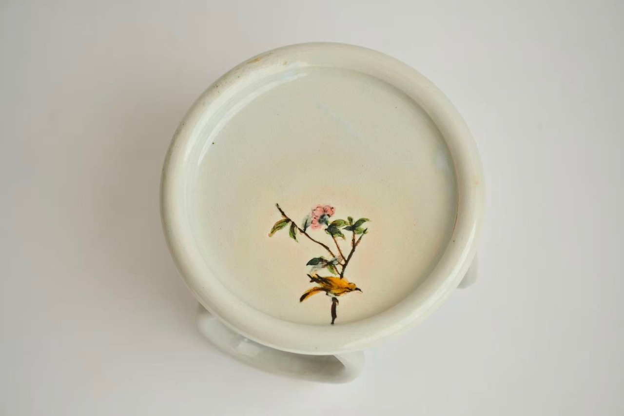 松本郁美 Ikumi Matsumoto - 白磁三足茶盤 holder