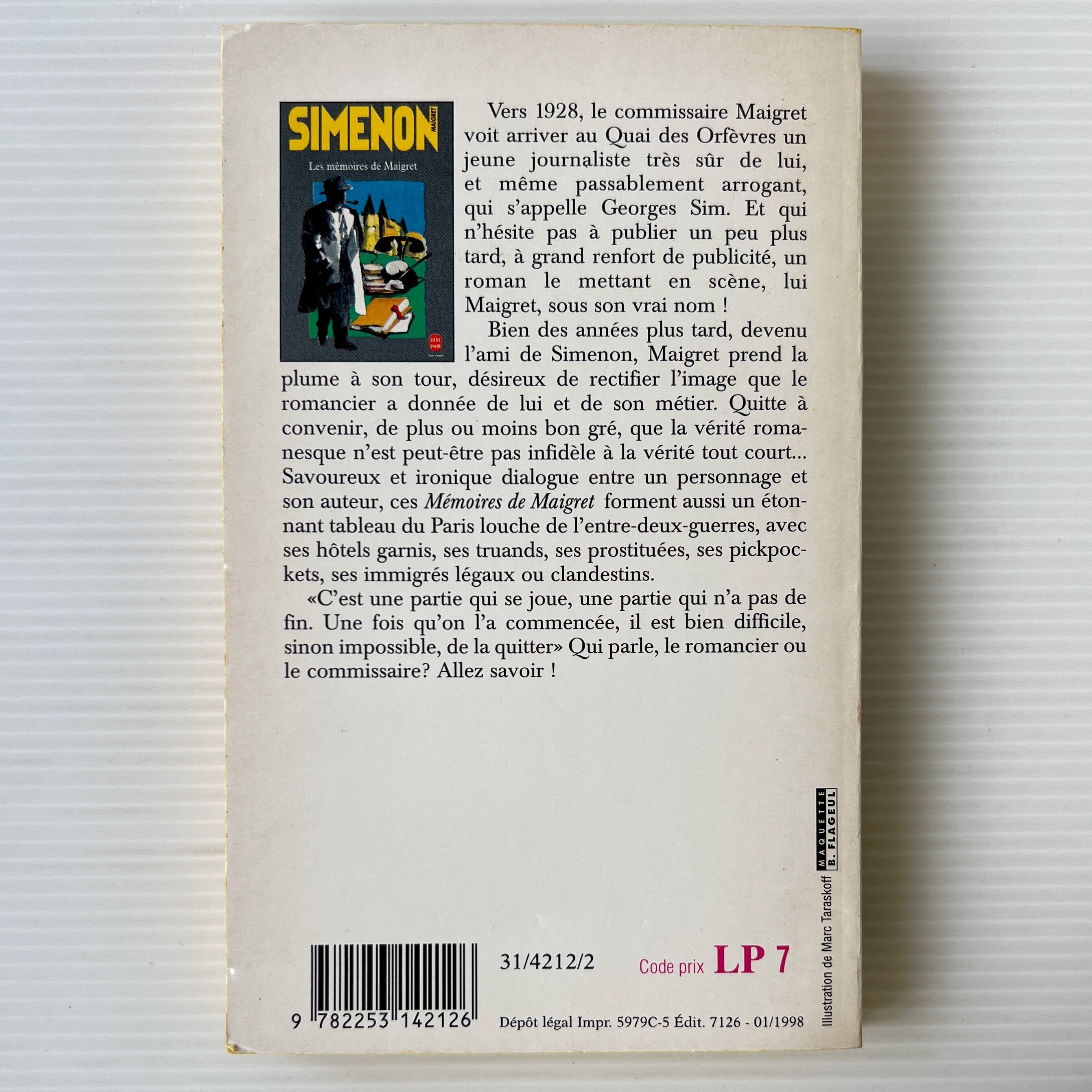 Les Memoires de Maigret メグレの回想録 / Georges Simenon ジョルジュ・シムノン / Le Livre de Poche
