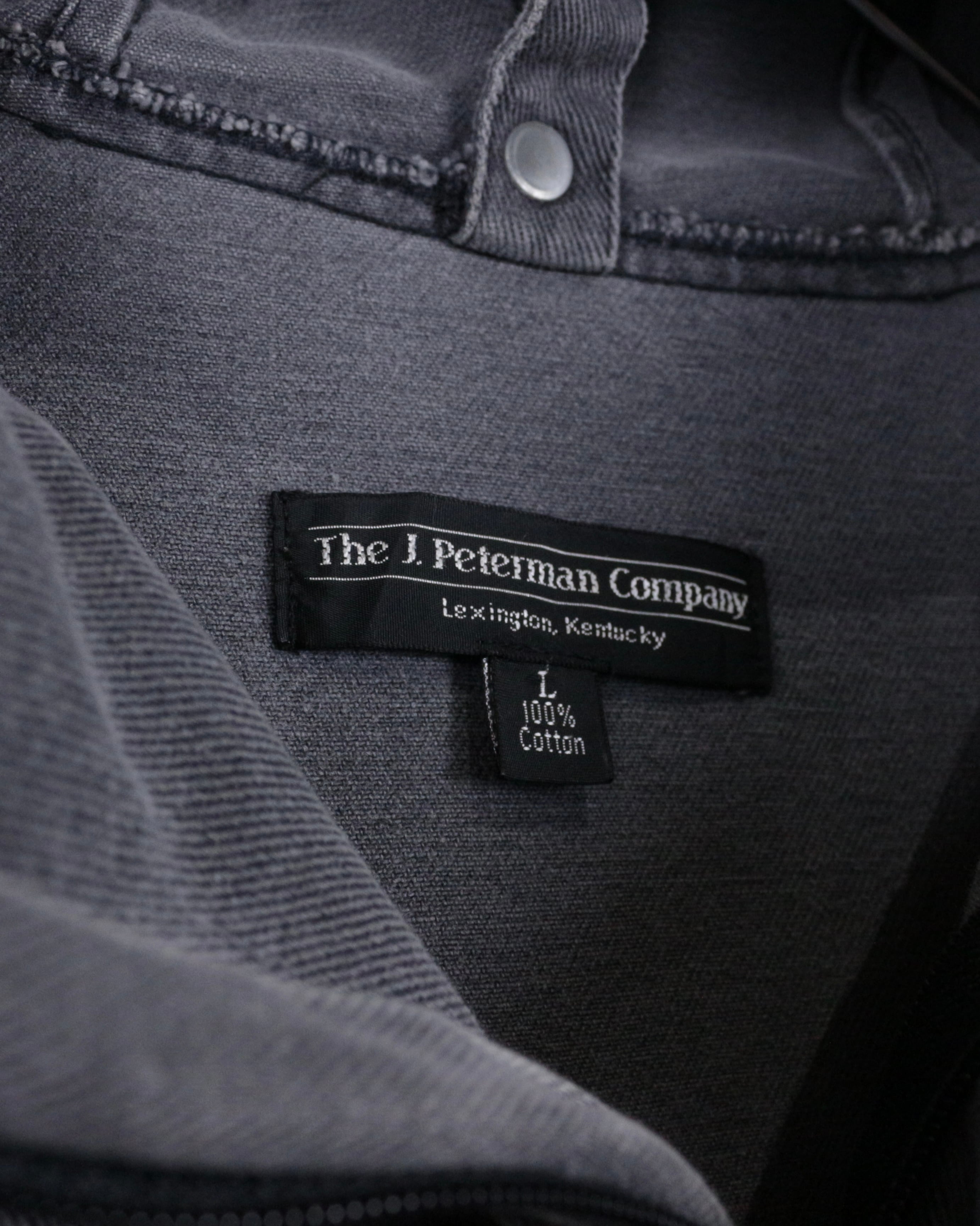 h*a様 80s The J.Peterman Company？ デニムアノラッ Caka act2】80's〜90's “The J. Peterman Company” Good Fade Vintage