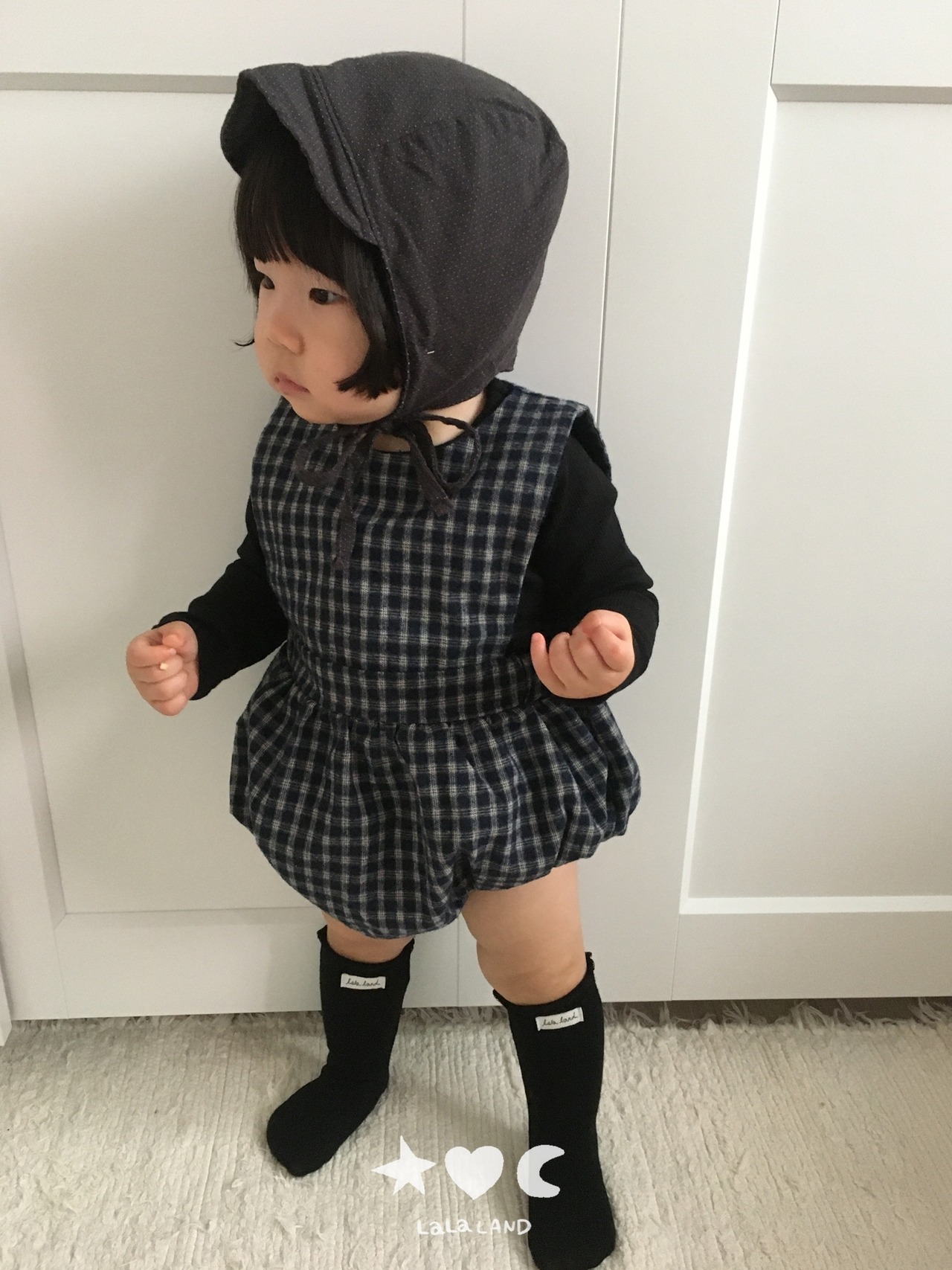 韓国子供服 / LALALAND / 26Autumn / ベベマカロン リブTシャツ / 秋服 / ベビー *6M~18M*