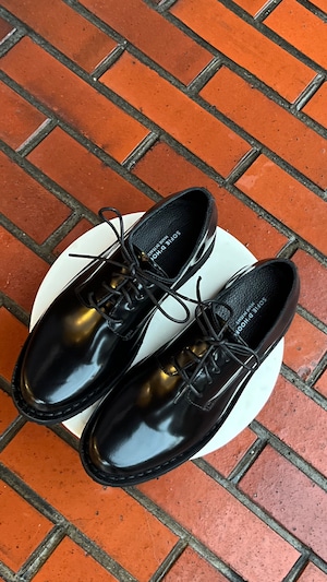 SOFIE D'HOORE -FILOS- brushed glossy derby shoes :BLACK,