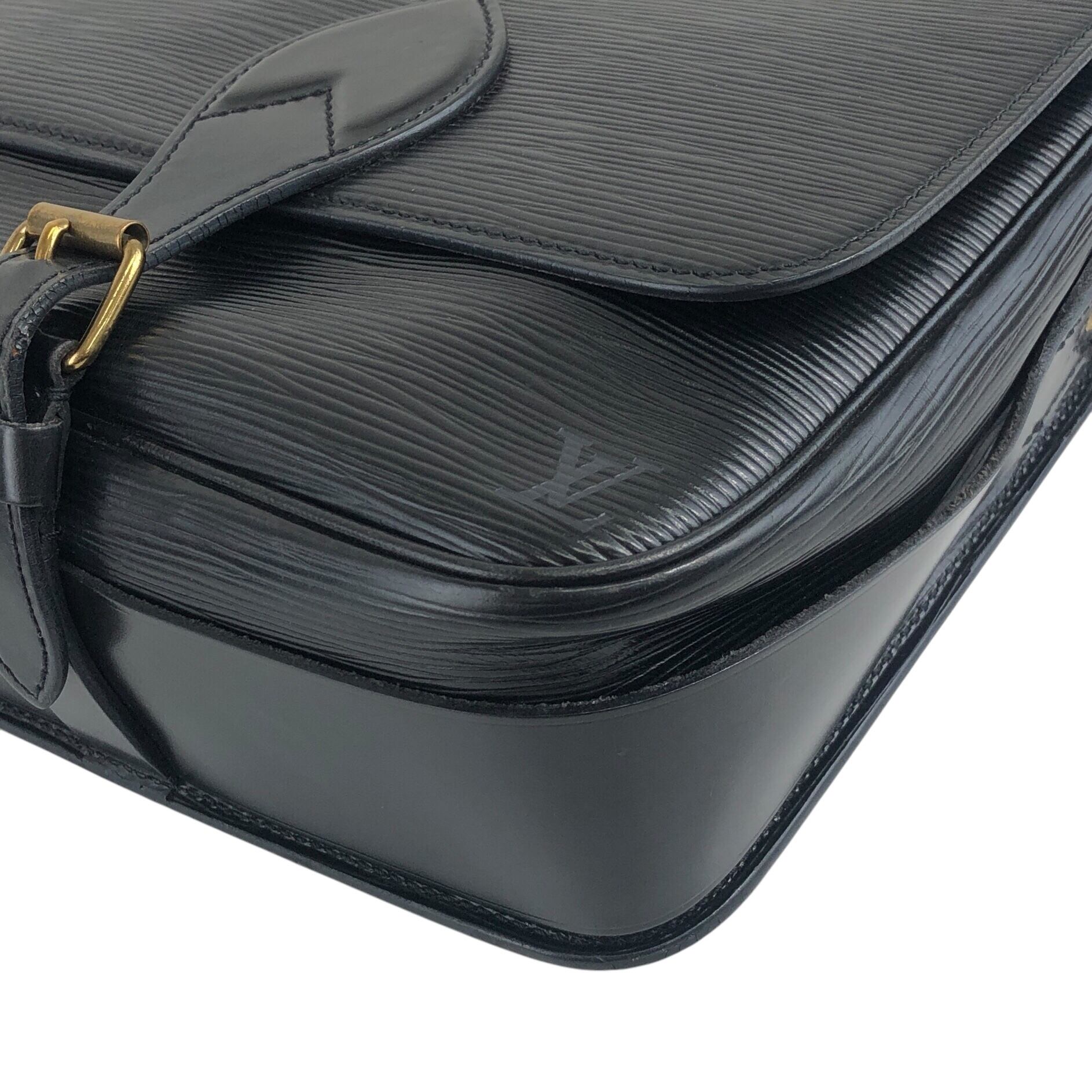 【ヴィンテージ】ルイヴィトン エピ カルトシエール M52242 ショルダーバッグ LOUIS VUITTON ルイヴィトン エピ ショルダーバッグ ブラック レザー