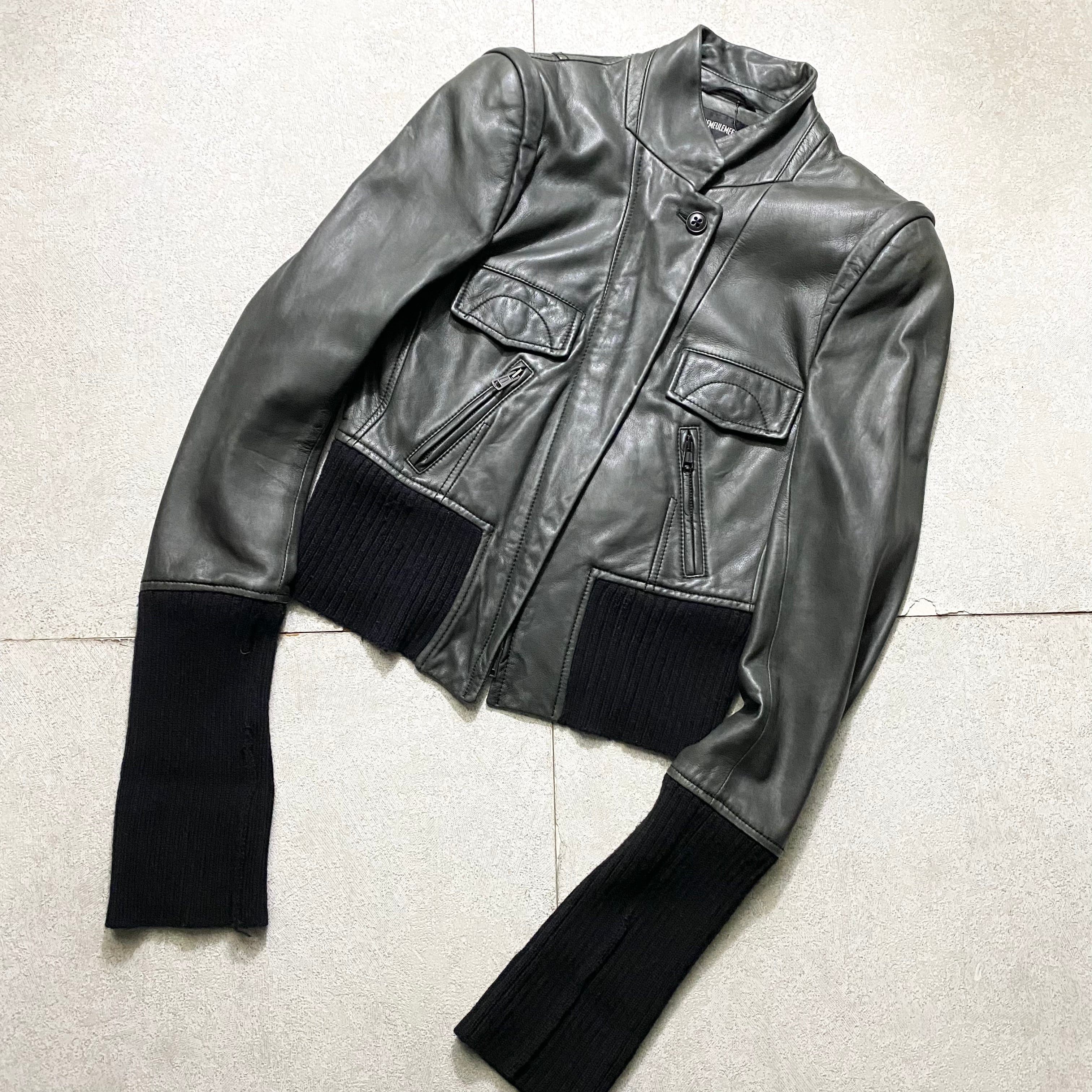 ANN DEMEULEMEESTER leather riders jacket | NOIR ONLINE 