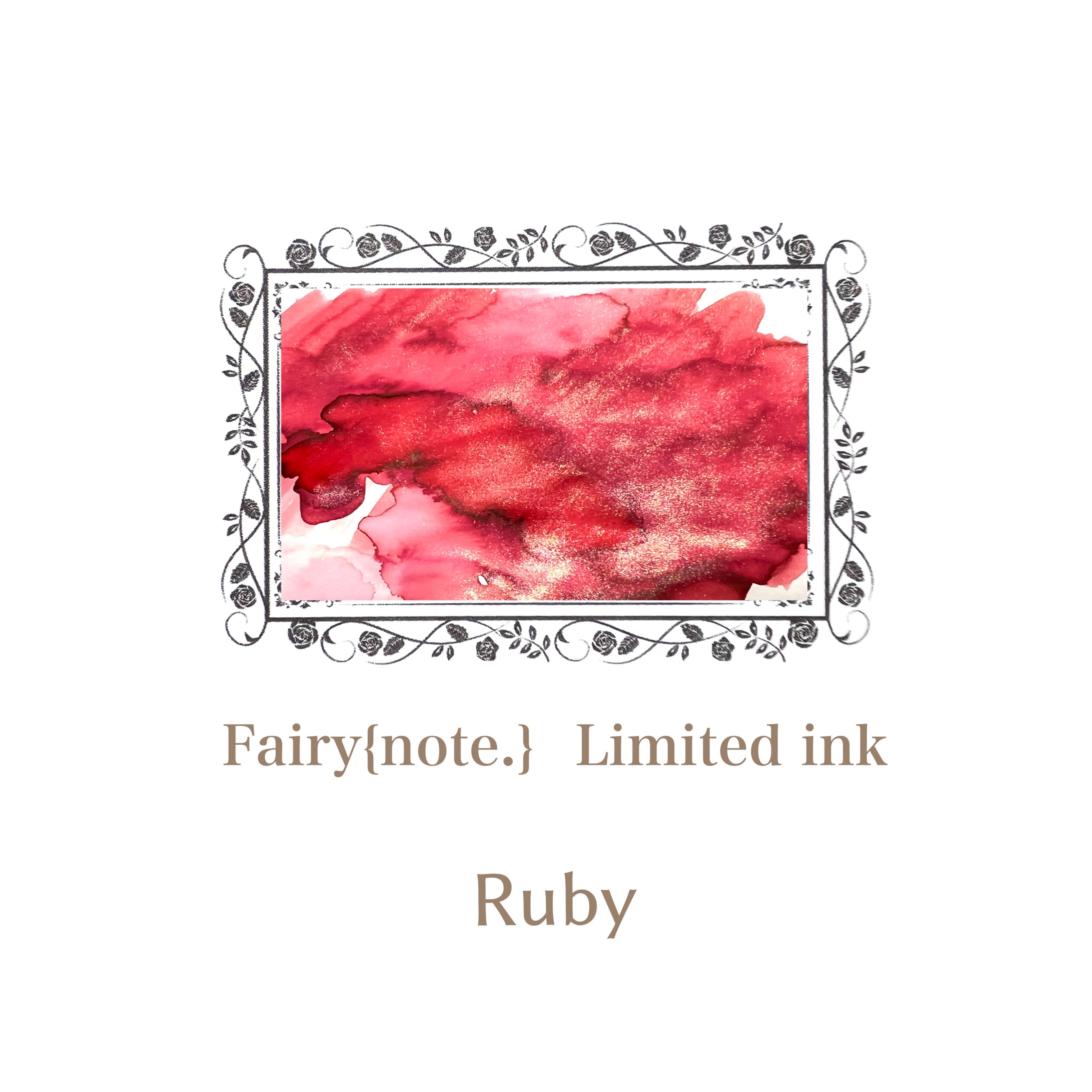 Fairy{note.} 《 Birthstone Ink Collection 》 Ruby<数量限定>【宅急便のみ】