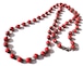 50s vintage red long necklace