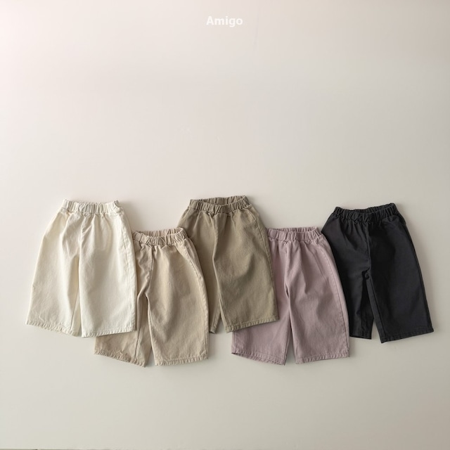 【取寄】amigo|twill basic pants|ツイルベーシックパンツ|XS-XL|kids|26 autumn
