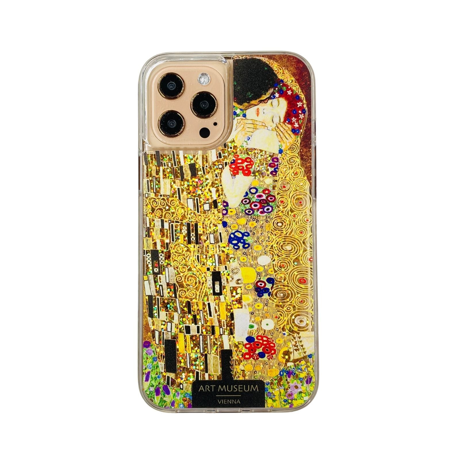 Artify Iphone 12 Pro Max グリッターケース クリムト キス ゴールド Aj Klimt World