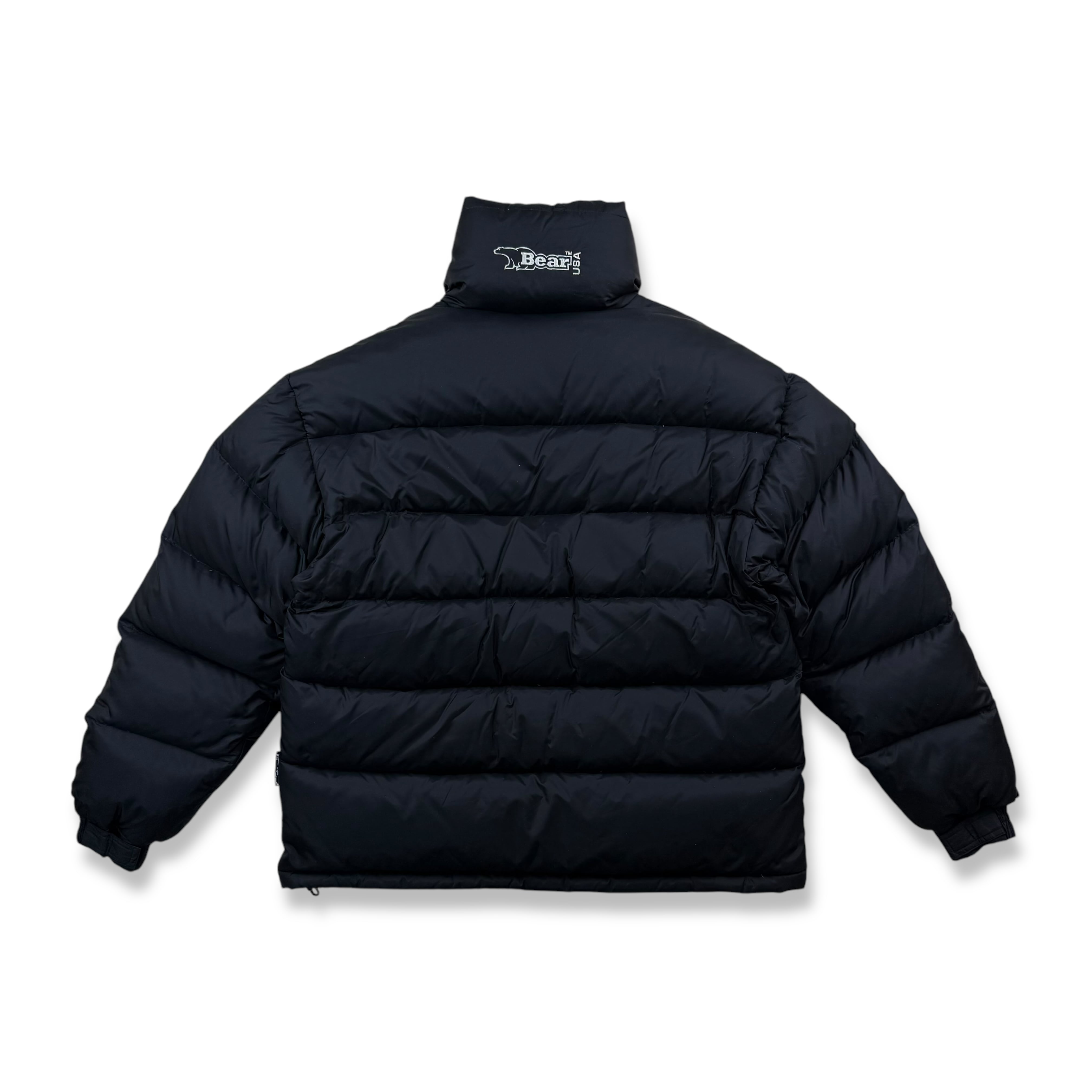 90s BEAR USA リバーシブル ダウンジャケット ブラック レッド Bear 