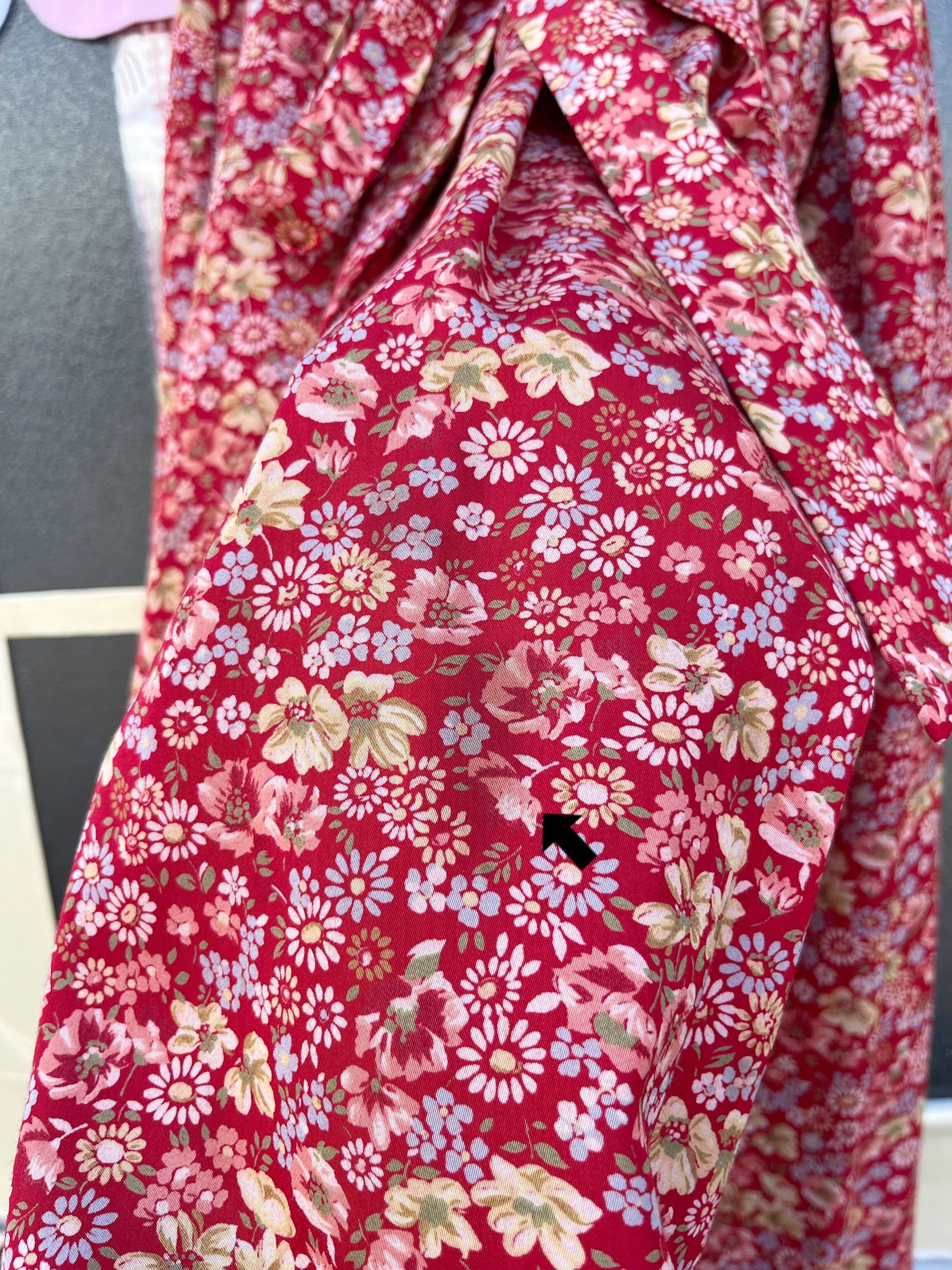 red flower waist ribbon skirt